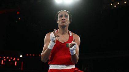 Watch 'happiest of endings' as Khelif dances in celebration after sealing boxing gold