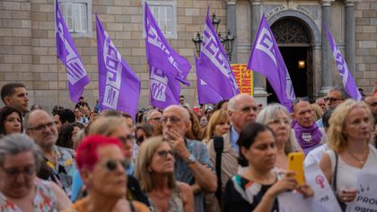 Anti-Rubiales protest takes place in Barcelona