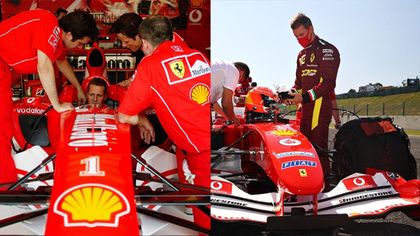 Ferrari, Schumacher jr gira al Mugello con la F2004 di papà Michael