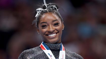 Biles wins record-breaking eighth all-around national title, remains coy on Olympics plans