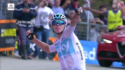 'Knockout performance!' - Froome crosses the line following astonishing stage