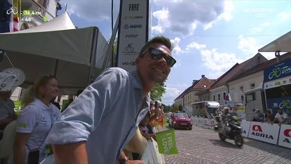 Roglic in versione tifoso: c'è anche il vincitore del Giro d'Italia a Nove Mesto