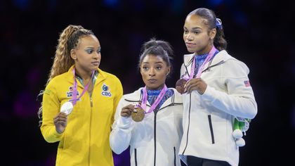 "Black Girl Magic" : sacrée, Biles heureuse d'un podium mondial 100% noir