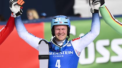 'Absolutely brilliant skiing' - Watch Haugan's thrilling run to maiden World Cup win