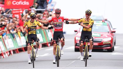 Highlights: Poels outsprints Evenepoel for win on Stage 20 of Vuelta, Kuss retains lead