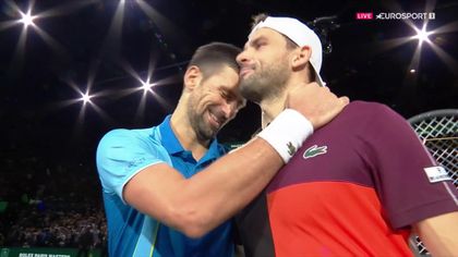La détresse de Dimitrov versus la joie de Djokovic : la balle de match en vidéo