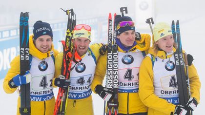 Sweden overcome foggy competitions to win Oberhof men's relay