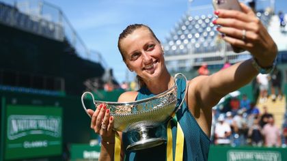 Kvitova recovers to beat Rybarikova and triumph in Edgbaston