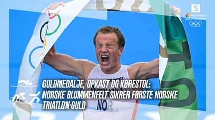 Stor norsk triatlon-triumf: Hårdt påvirket Blummenfelt sikrer guldet med flere meters forspring