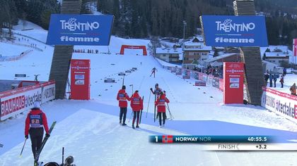 Val di Fiemme | Noorwegen wint eerst mixed event ooit op noordse combinatie