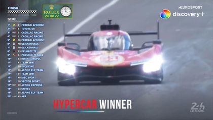 Ferrari vinder kongeklassen ved Le Mans – Se dem passere målstregen for sidste gang