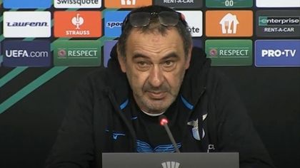 Sarri: "Se la Lazio può vincere la Coppa? In questo momento no"