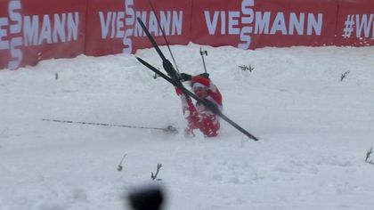 Sturzserie bei der Biathlon-Staffel in Oberhof