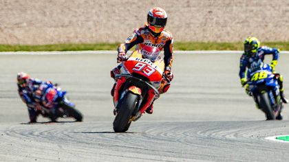 Marquez on pole in Germany for ninth year in a row