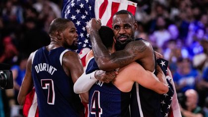 'Legends on top of the world again' - LeBron, Curry and USA celebrate winning basketball gold