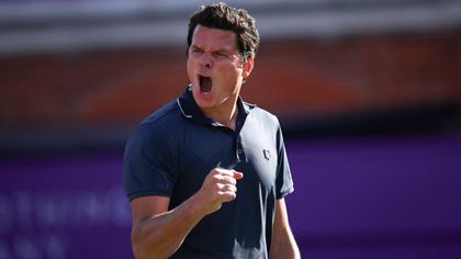Highlights as Raonic serves record-breaking 47 aces in win over Norrie at Queen’s