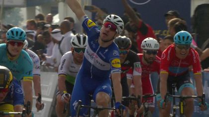 Viviani holds off Cavendish to take victory in Stage 2