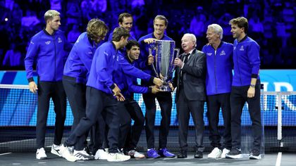 Watch as Team Europe lift the Laver Cup for a fifth time after comeback victory