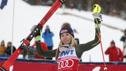 Sensational Shiffrin storms to slalom victory in front of home fans