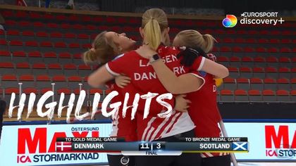 Highlights: De danske curlingkvinder fejede Skotland af banen og er finaleklar ved EM i Sverige