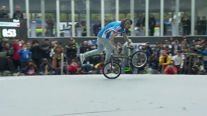 La actuación de Nekolny para ser campeón del mundo BMX desmotrando su habilidad