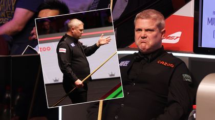 'He's furious!' - Shocking moment Milkins throws cue after miss