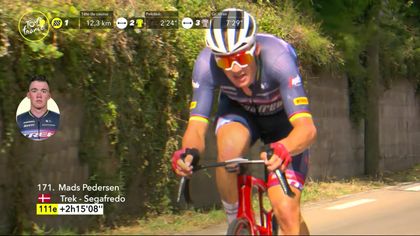 Watch the moment Pedersen makes stunning break on Stage 13