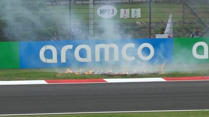 Incendio a bordo pista durante le Qualifiche Sprint: cosa è successo