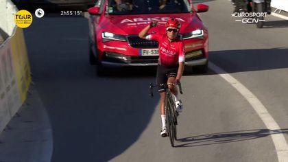 Colpaccio di Quintana: vince a Blausasc e sfila la maglia a Wellens