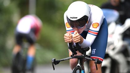 Watch as Britain's Ferguson storms to world junior time trial glory in Zurich