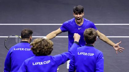 2024 Laver Cup result Carlos Alcaraz stars as Team Europe beat Team World 13 11 to lift the title at the Uber Arena in Berlin