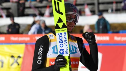 Riiber ‘can’t be matched’ as Norway dominate podium in Seefeld
