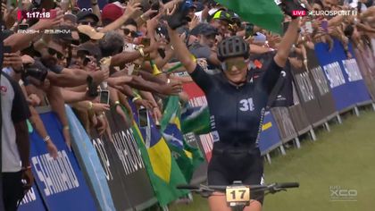 Jenny Rissveds domine la 1re étape de Coupe du monde, son arrivée à Mairiporã