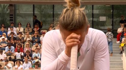 Roland-Garros - Simona Halep kortta zor dakikalar yaşıyor