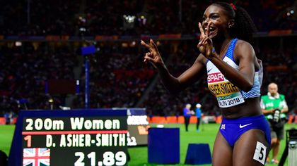 Asher-Smith completes European sprint double with stunning performance