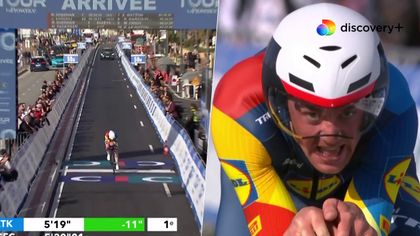 Suveræne Mads Pedersen slår foreløbig bedste tid til enkeltstart ved Tour de la Provence: Se det her