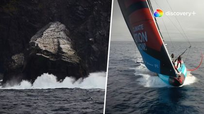 Vilde vejrforhold og meterhøje bølger: Mandag rundede Ocean Race legendariske Kap Horn
