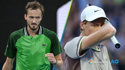 Jannik Sinner i vildrede: Storspillende Daniil Medvedev tager første sæt i Australian Open-finale
