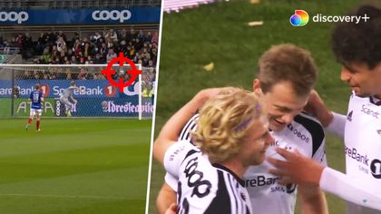 Dansk drømmekasse i Eliteserien: Her kanonerer Casper Tengstedt Rosenborg på 1-0 mod Vålerenga