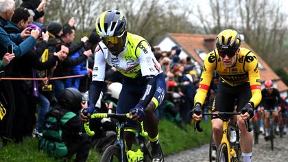 Girmay run over in 'horrible' crash at Flanders, forced to abandon