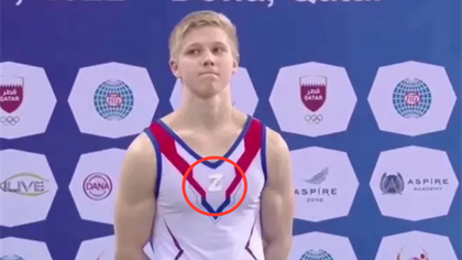 El gimnasta que ha sido expedientado por lucir la 'Z' de los tanques rusos