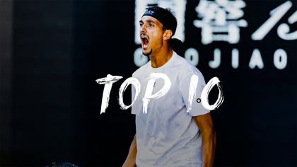 Men’s Top 10 Shots at Australian Open featuring winner Sinner