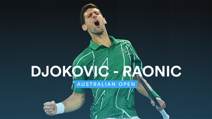 Avustralya Açık Çeyrek Finali: Novak Djokovic - Milos Raonic (Özet)