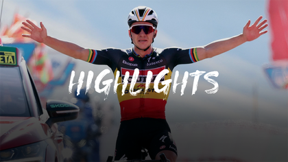 Highlights from Stage 14 of Vuelta as Evenepoel bounces back from horror day to take win