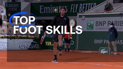 Fancy footwork at the French Open - Watch the Top 4 moments of football skill from Roland Garros