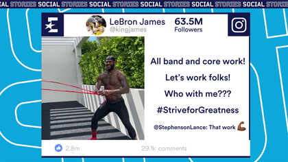 Social Stories : 90" of training with LeBron James