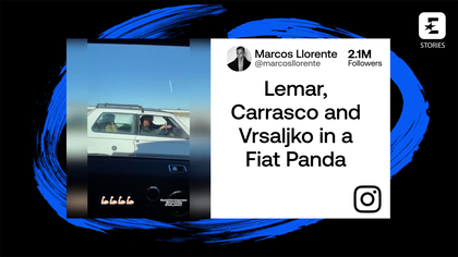 Lemar, Carrasco y Vrsaljko van a entrenar en un Fiat Panda por la nevada