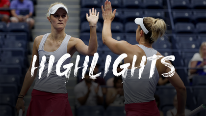 Dabrowski/Routliffe v Siegemund/Zvonareva - US Open highlights