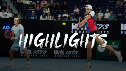 Hoogtepunten T. Machac / Z. Zhang - R. Bopanna / M. Ebden - Australian Open