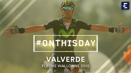 #OnThisDay: Alejandro Valverde vince la Freccia Vallone scattando sul muro di Huy